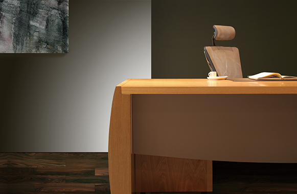 巴特系列老板桌-歐時家具